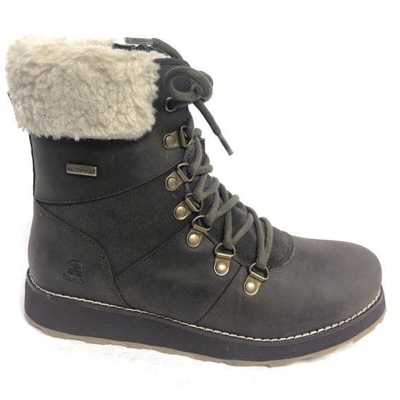 Kamik Women’s Ariel F, Dark Brown Winter Boots, Size 7M